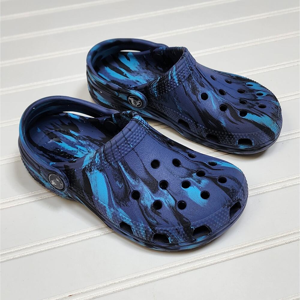 Crocs Classic Marbled Kids Clogs/Sandals Size 12 Little Kids